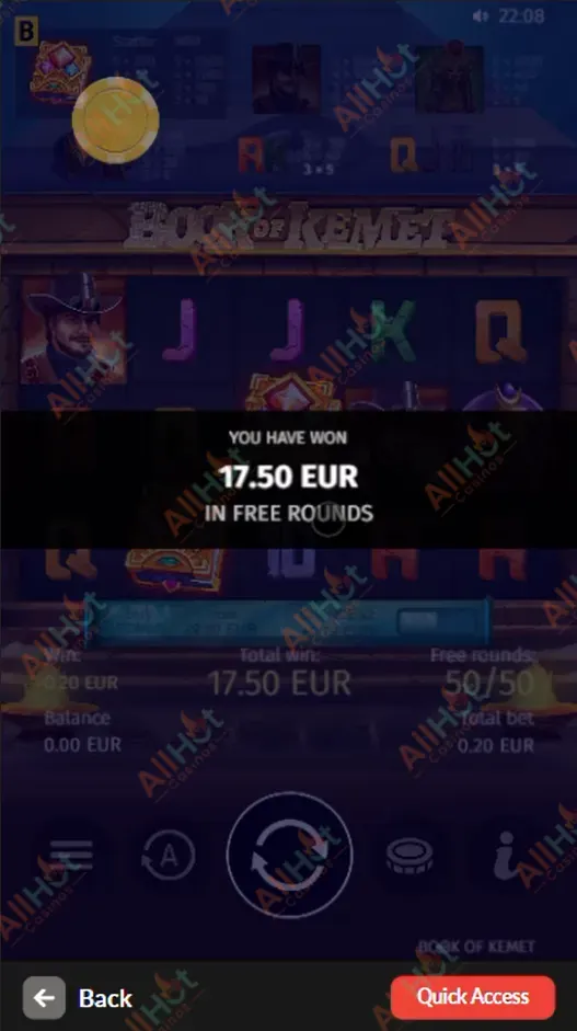 1Go casino No deposit 50 Free spins Bonus Won Amount Total After All Spins