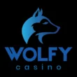 Wolfy Casino logo on the black background